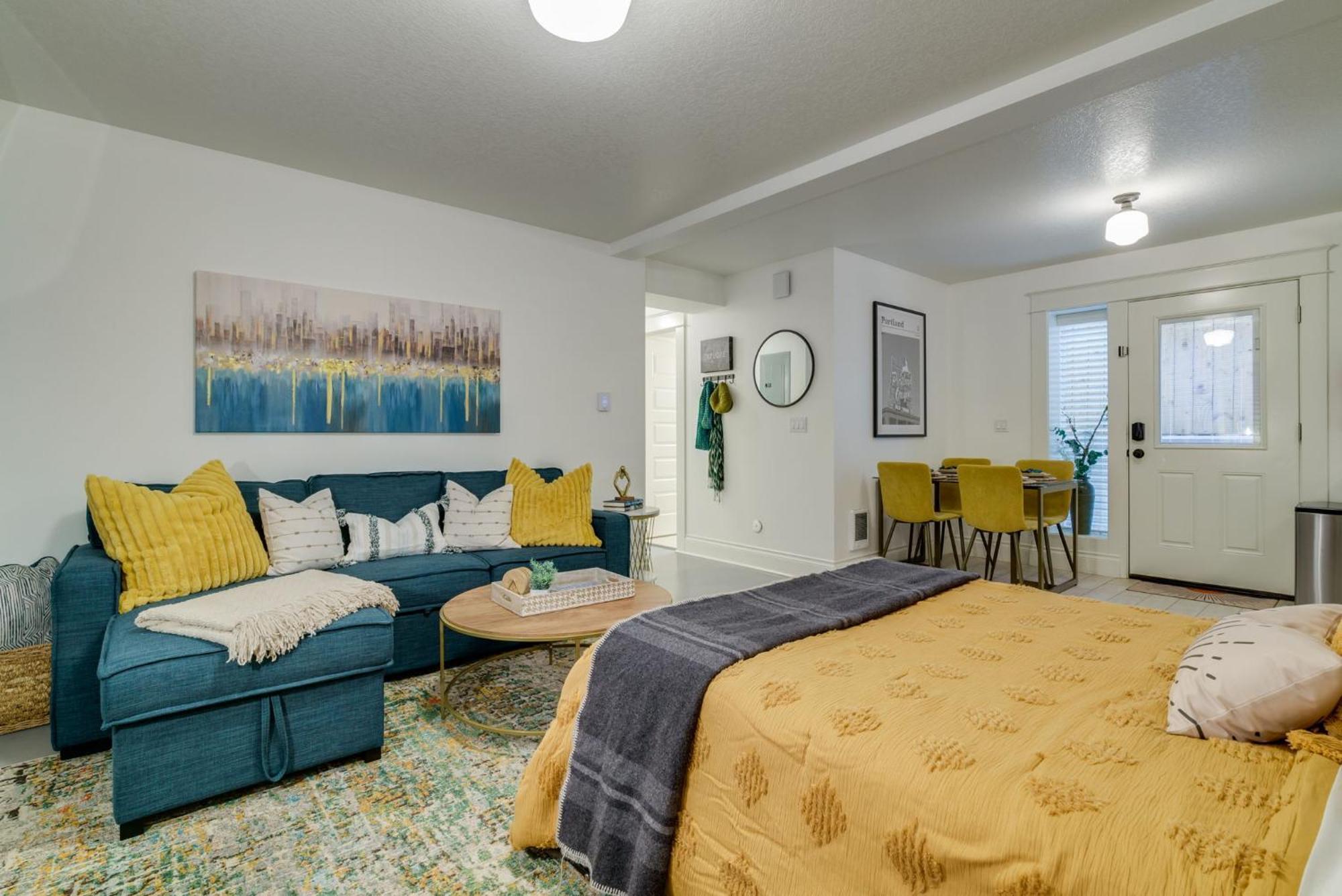 Bright & Cozy Modern Studio, Fast Wifi, Quiet, Walkable To Of Apartamento